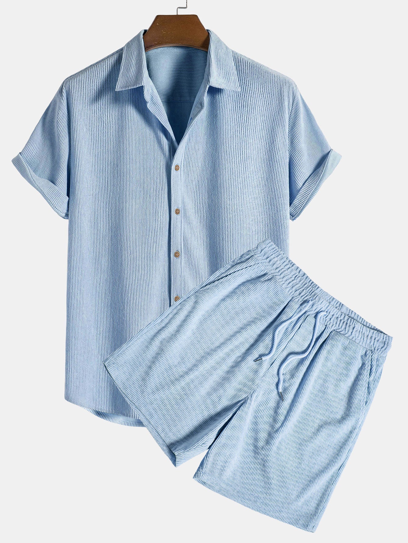 Riley | Men's Short Sleeve Corduroy Shirt Set