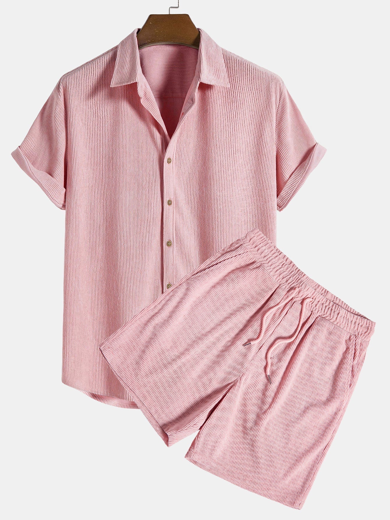 Riley | Men's Short Sleeve Corduroy Shirt Set
