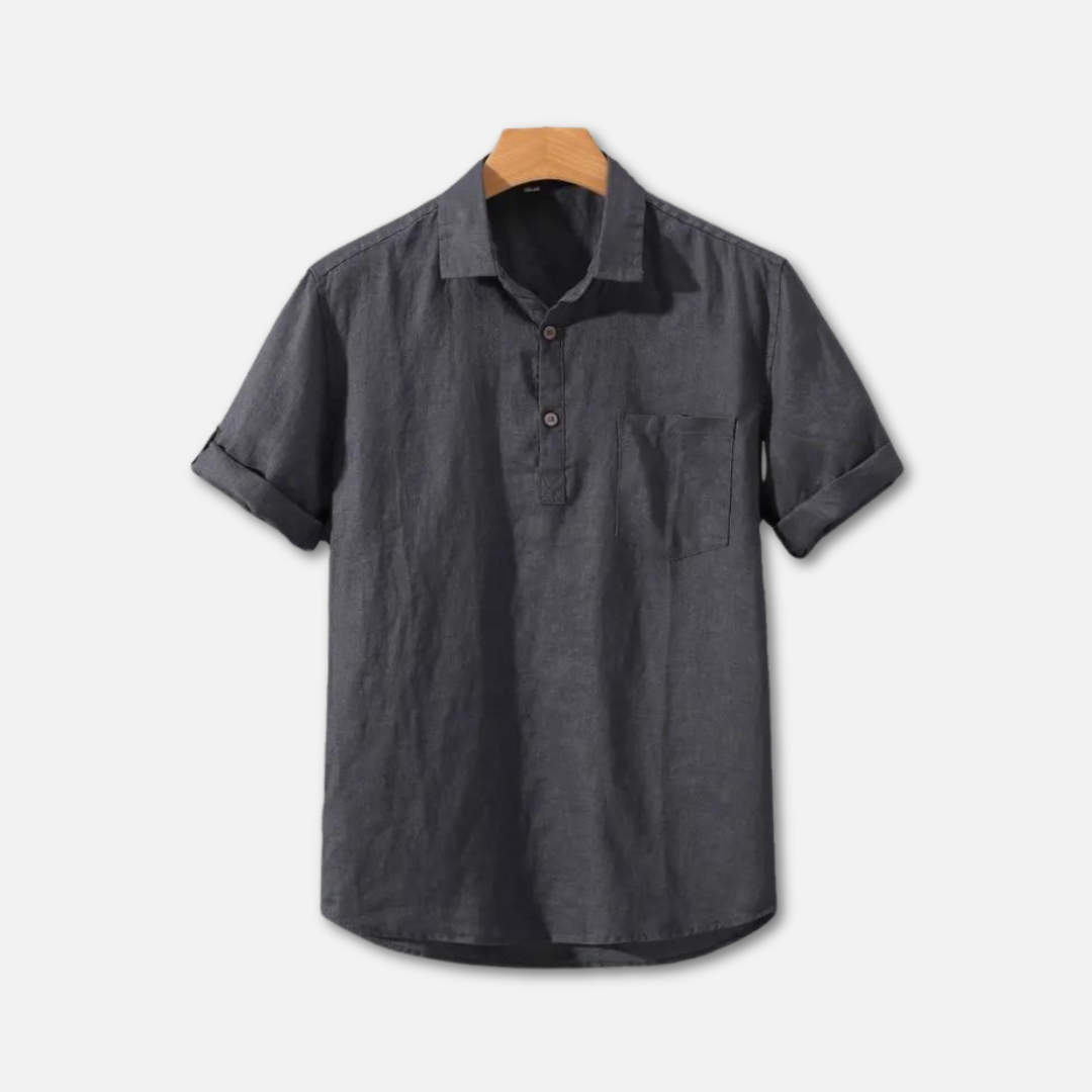 Liam | Linen Polo Shirt