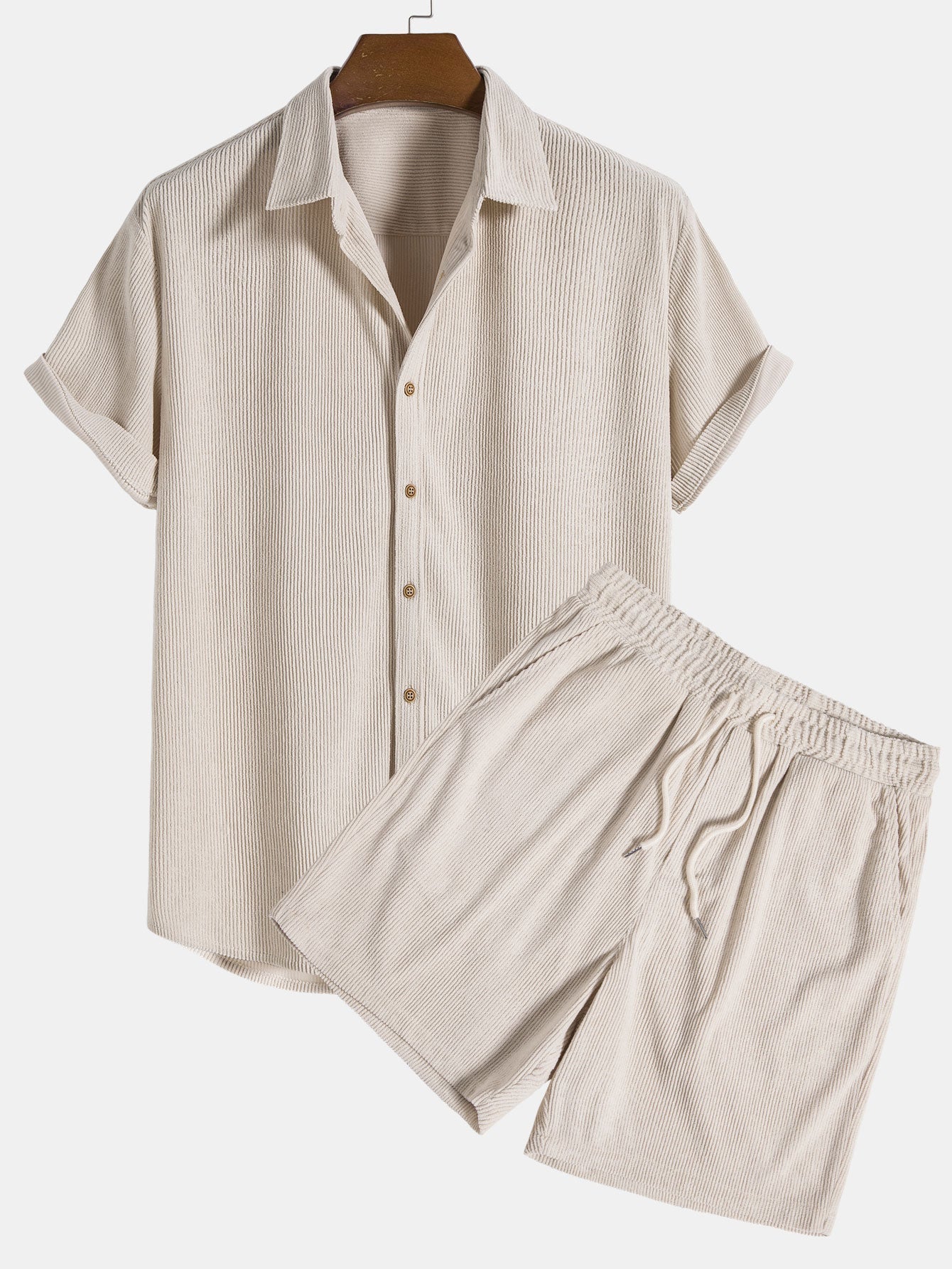 Riley | Men's Short Sleeve Corduroy Shirt Set