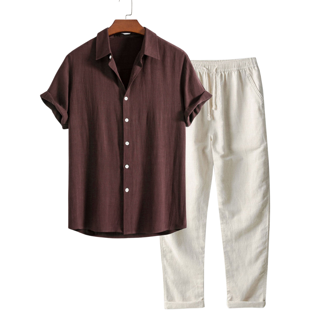 Ethan | James Men's Linen Summer Set