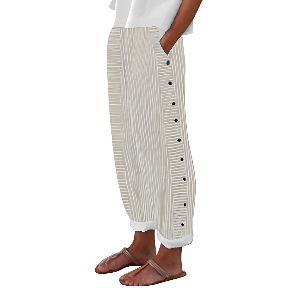 Dagny | Stylish Summer Striped Pants
