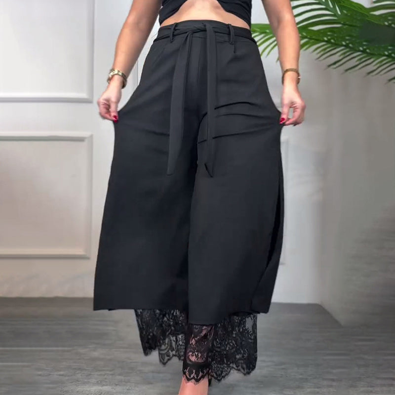 Angélique | Chic Lace Fluid Pants