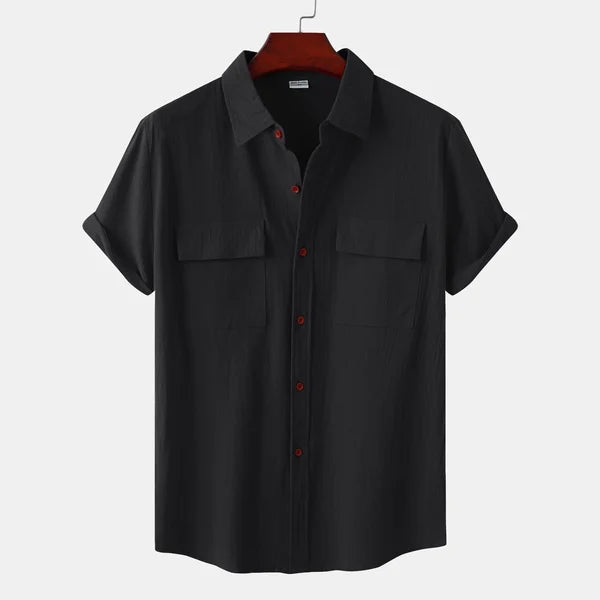 Ryan | Clara Men's Linen Short Sleeve Shirt