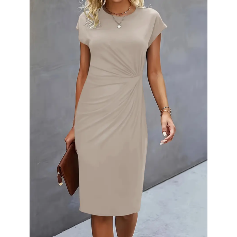 Short-Sleeve Formal Dress for Women | Midi Dress