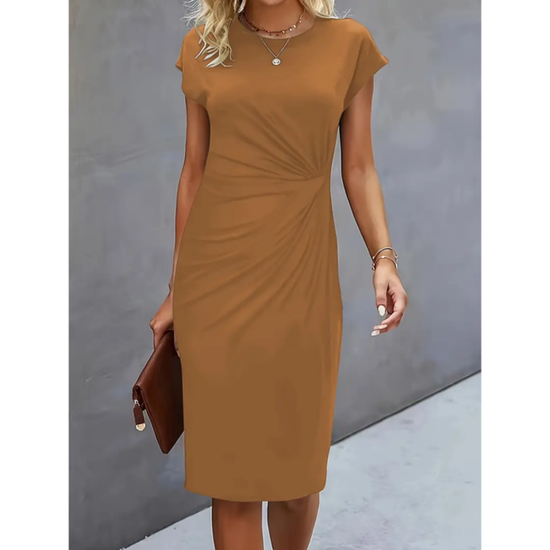 Short-Sleeve Formal Dress for Women | Midi Dress