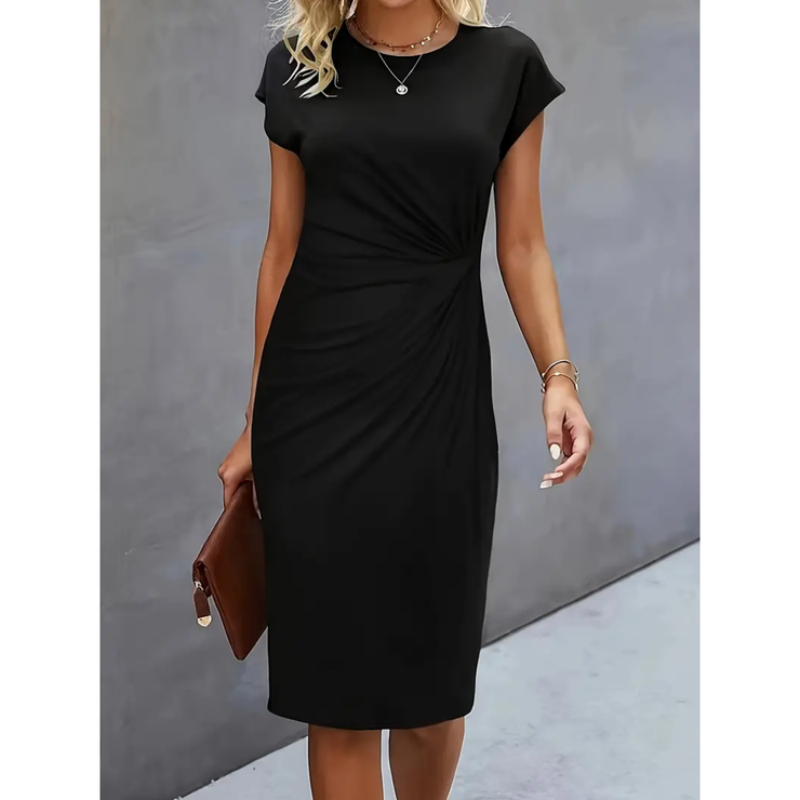 Short-Sleeve Formal Dress for Women | Midi Dress