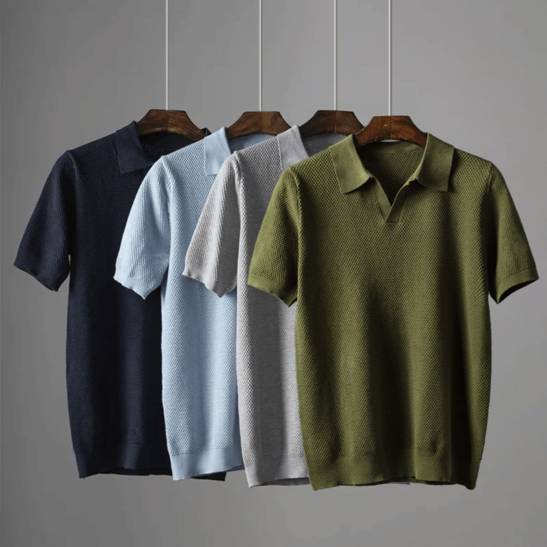 Nate | Men's Stylish Knit Polo Shirt