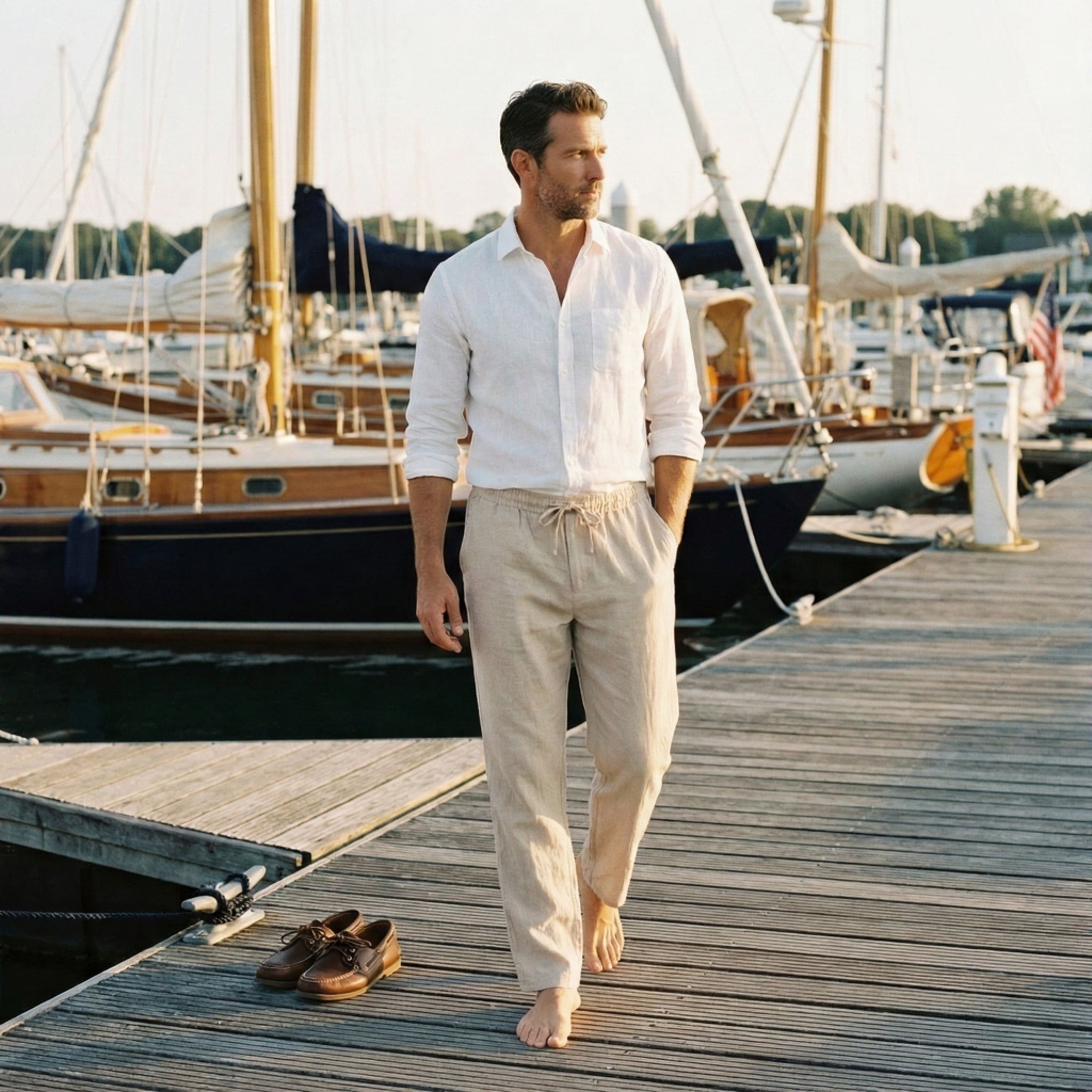 MALDIVES – Relaxed Linen Trousers