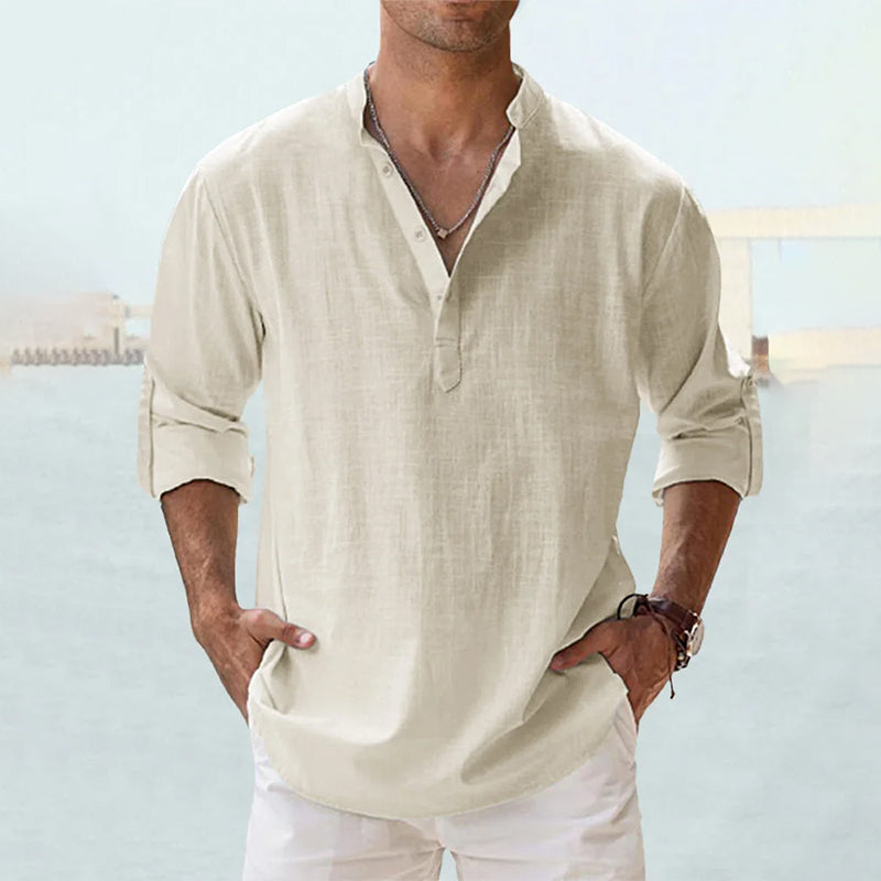 Thomas | Men's Linen Long Sleeve Shirt