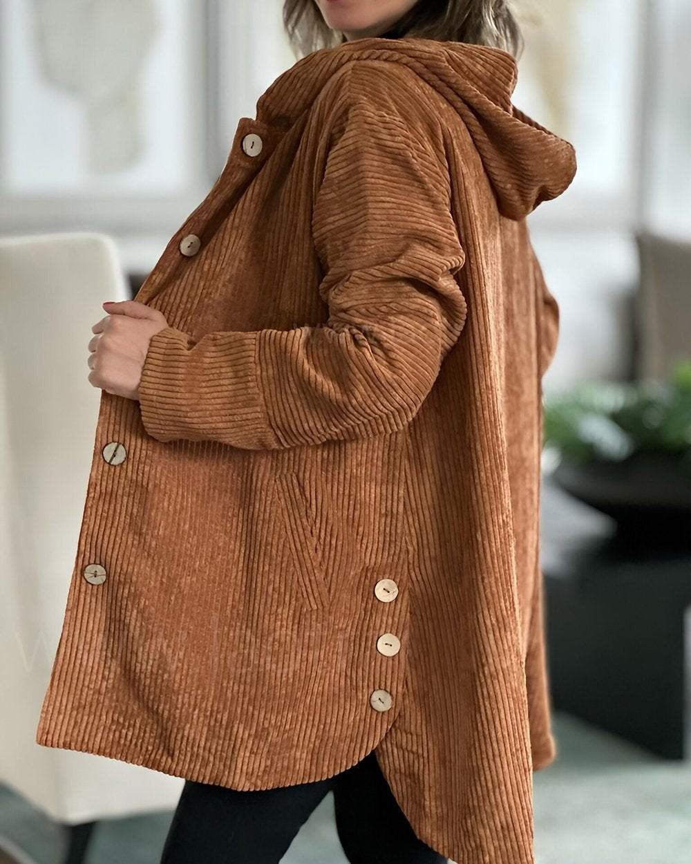Candice | Corduroy Hooded Jacket