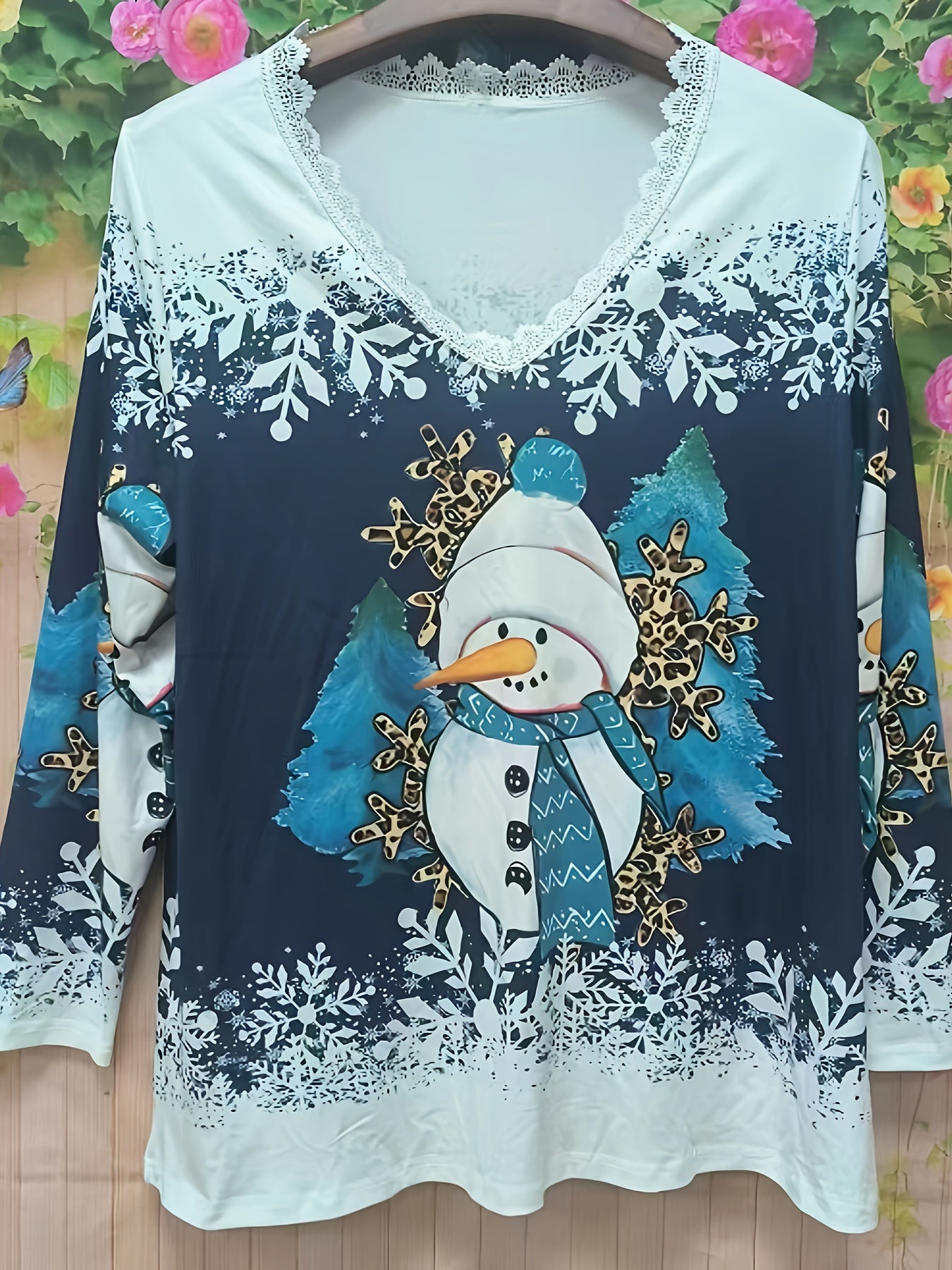 Holly – Snowman Christmas Long Sleeve Tee