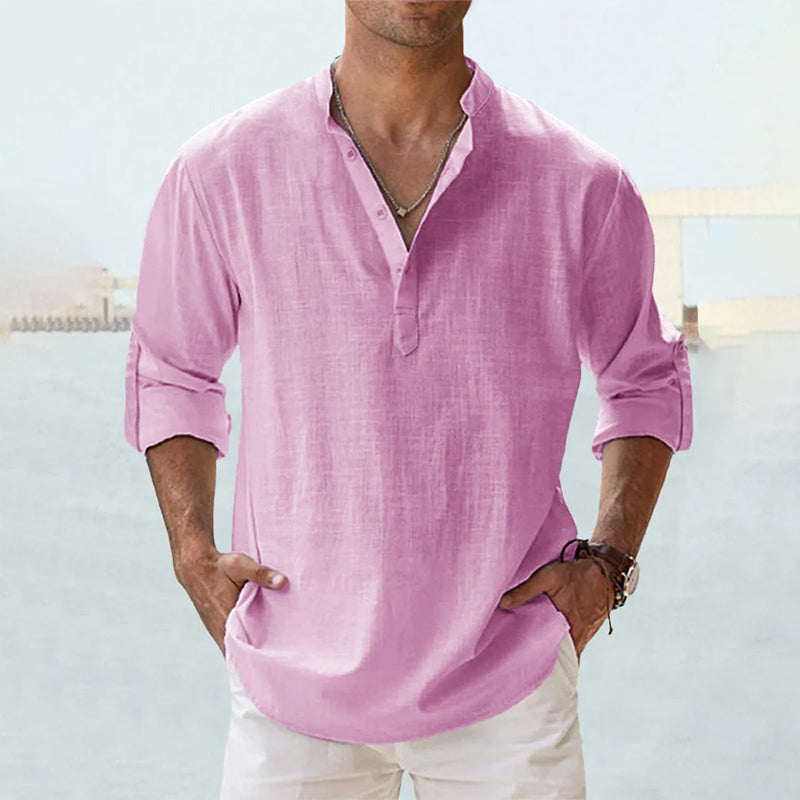 Thomas | Men's Linen Long Sleeve Shirt