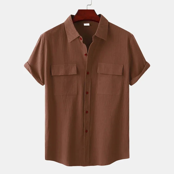 Ryan | Clara Men's Linen Short Sleeve Shirt