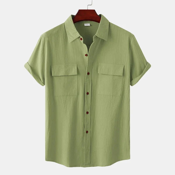 Ryan | Clara Men's Linen Short Sleeve Shirt