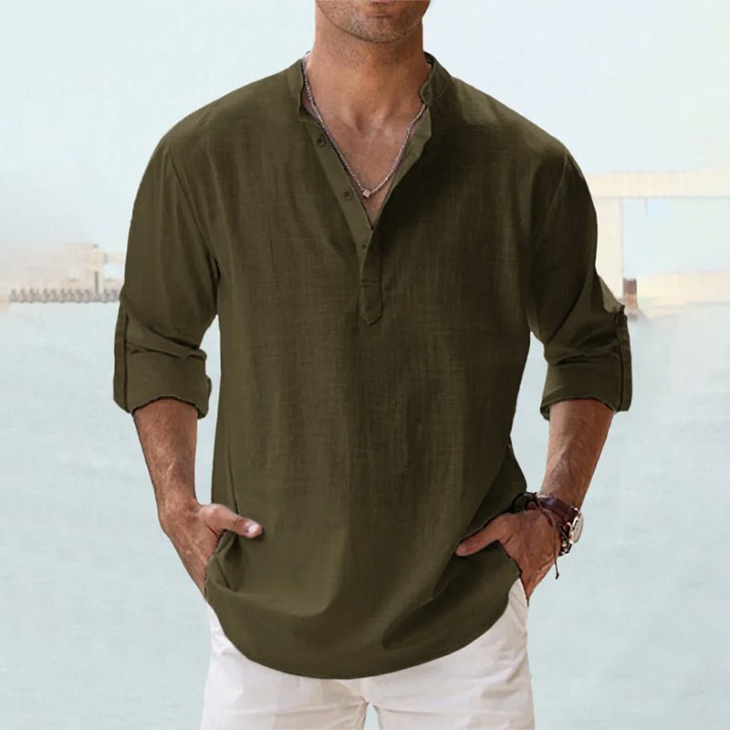 Thomas | Men's Linen Long Sleeve Shirt