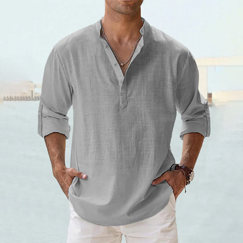 Thomas | Men's Linen Long Sleeve Shirt
