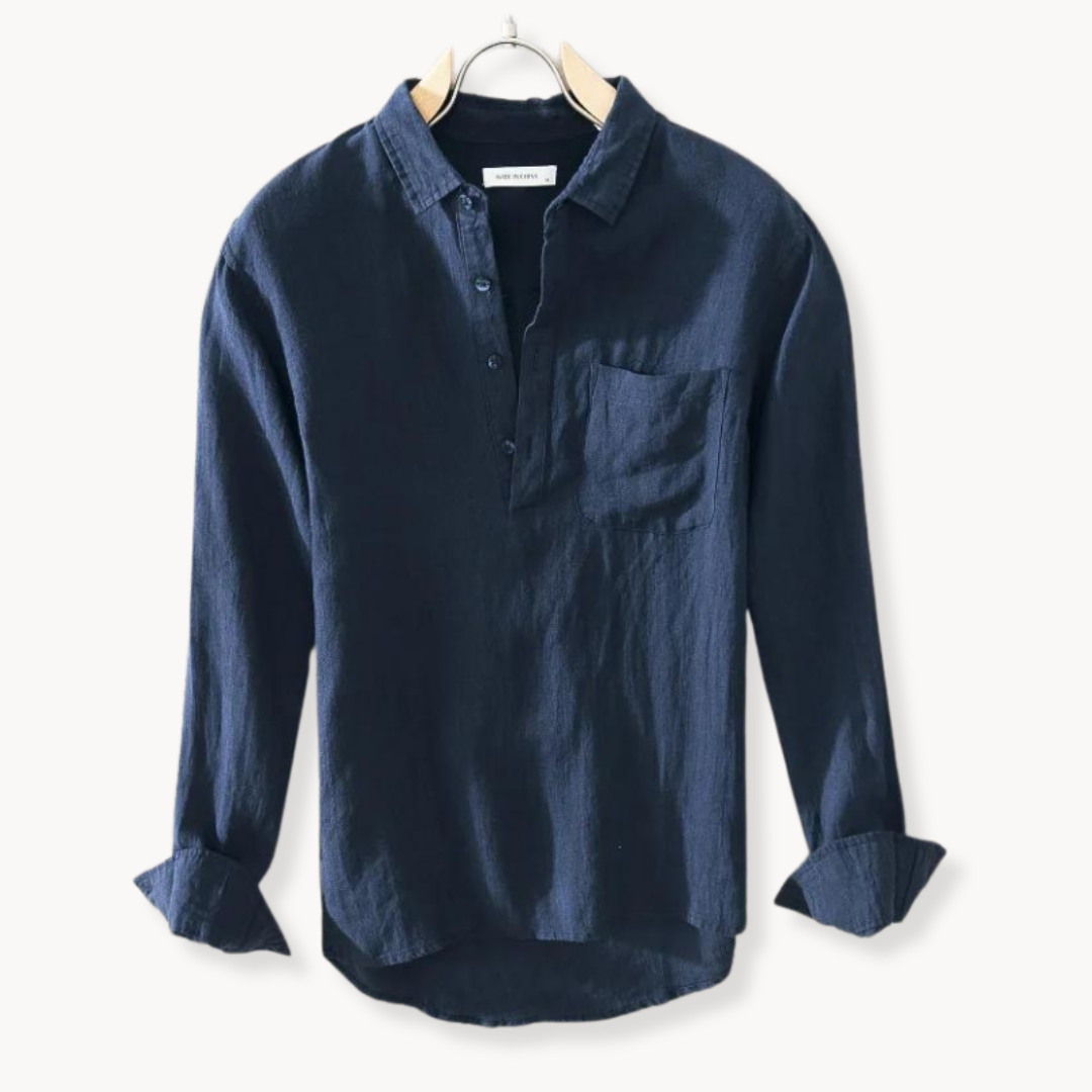 Mason | Sorrento Linen Popover Shirt