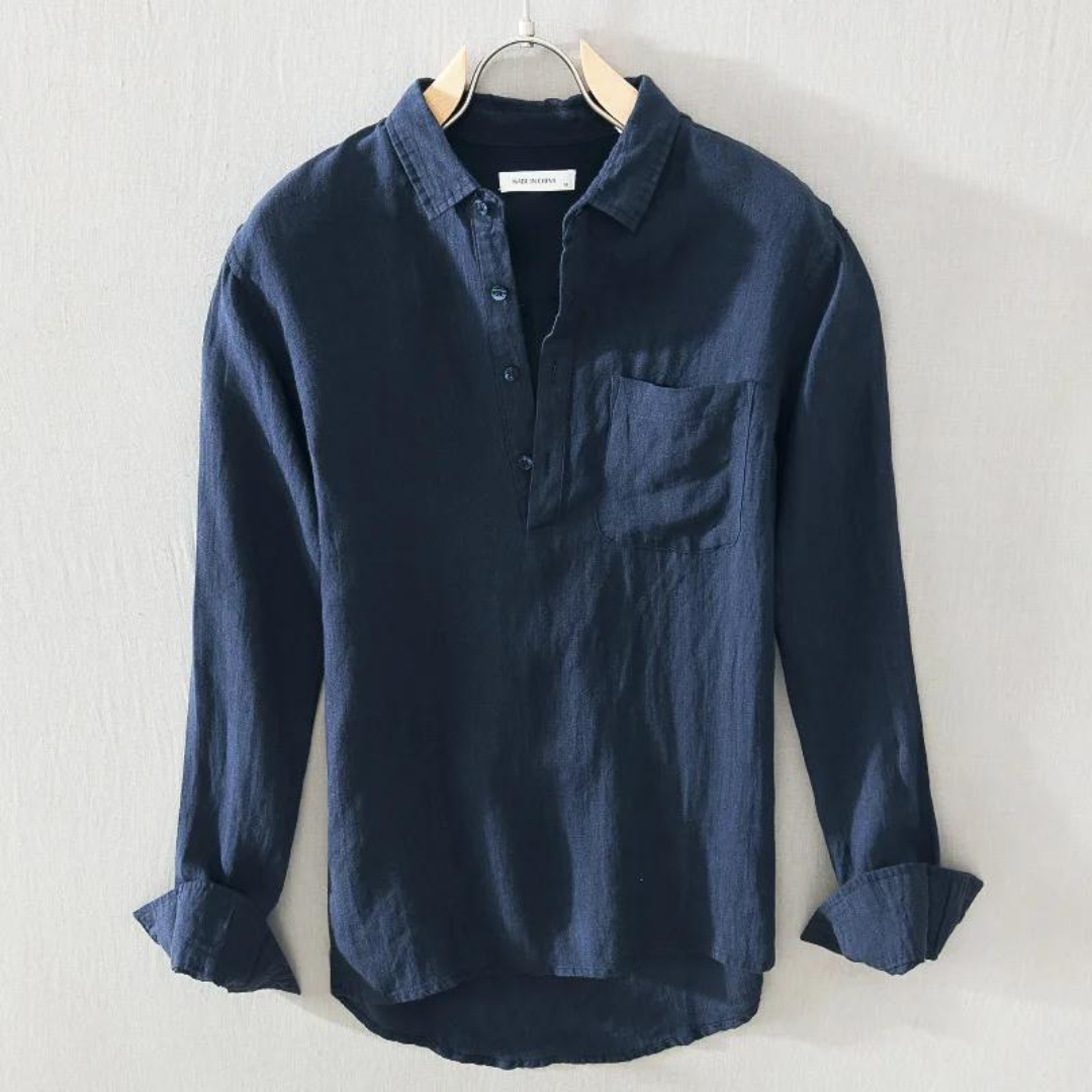 Mason | Sorrento Linen Popover Shirt