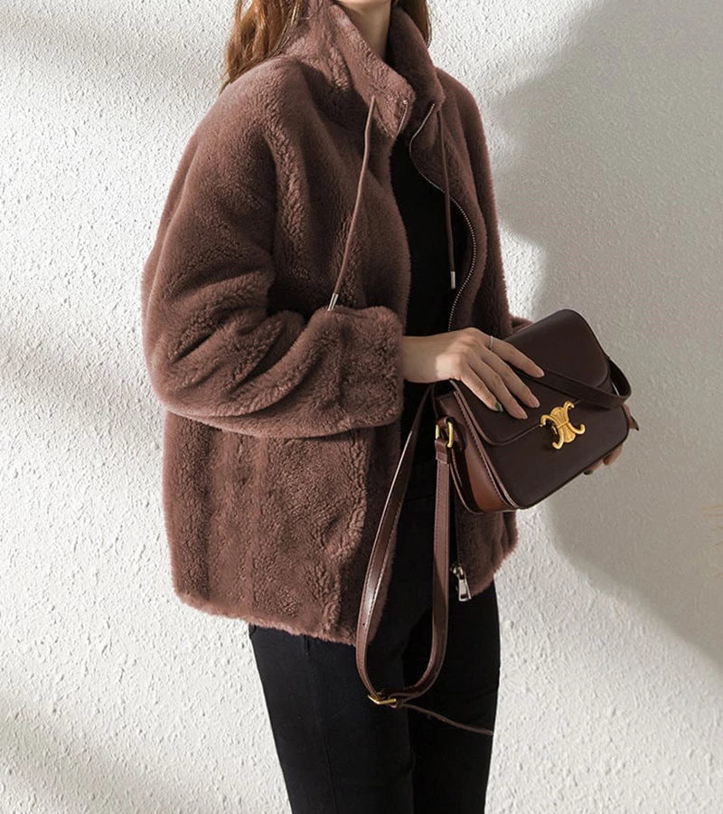 Marry | Soft Fleece Jacket with High Collar