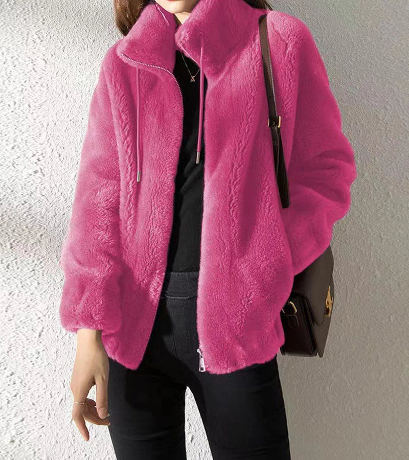 Marry | Soft Fleece Jacket with High Collar