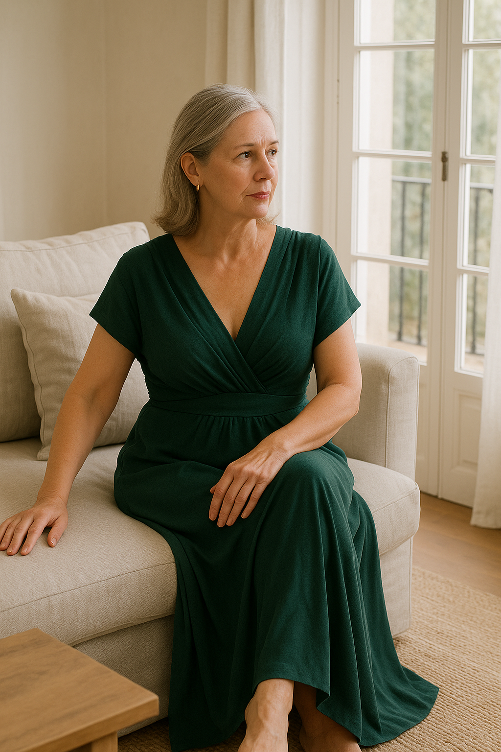 Everleigh Melbourne | Elegant V-Neck Maxi Summer Dress