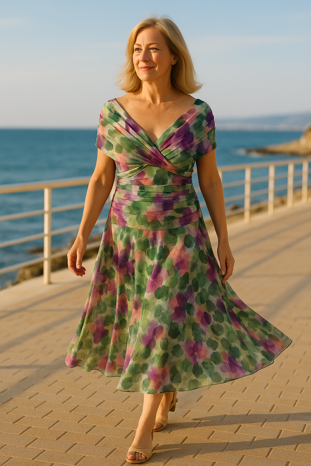 Everleigh Melbourne | Elegant V-Neck Maxi Summer Dress