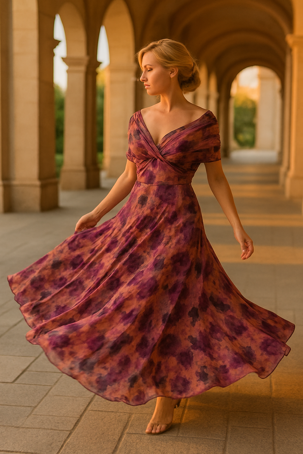 Everleigh Melbourne | Elegant V-Neck Maxi Summer Dress