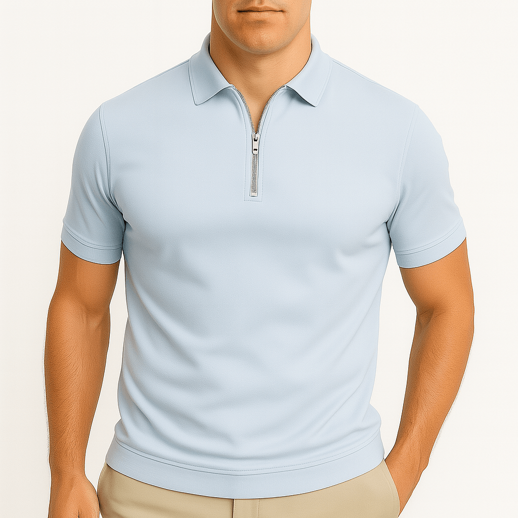 Zipper Polo Shirt