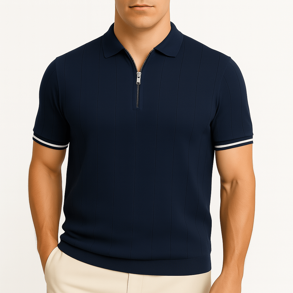 Zip Collar Polo Shirt