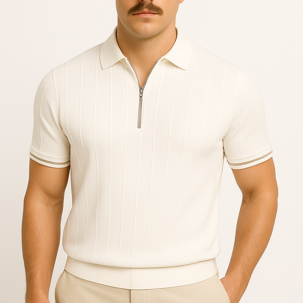 Zip Collar Polo Shirt