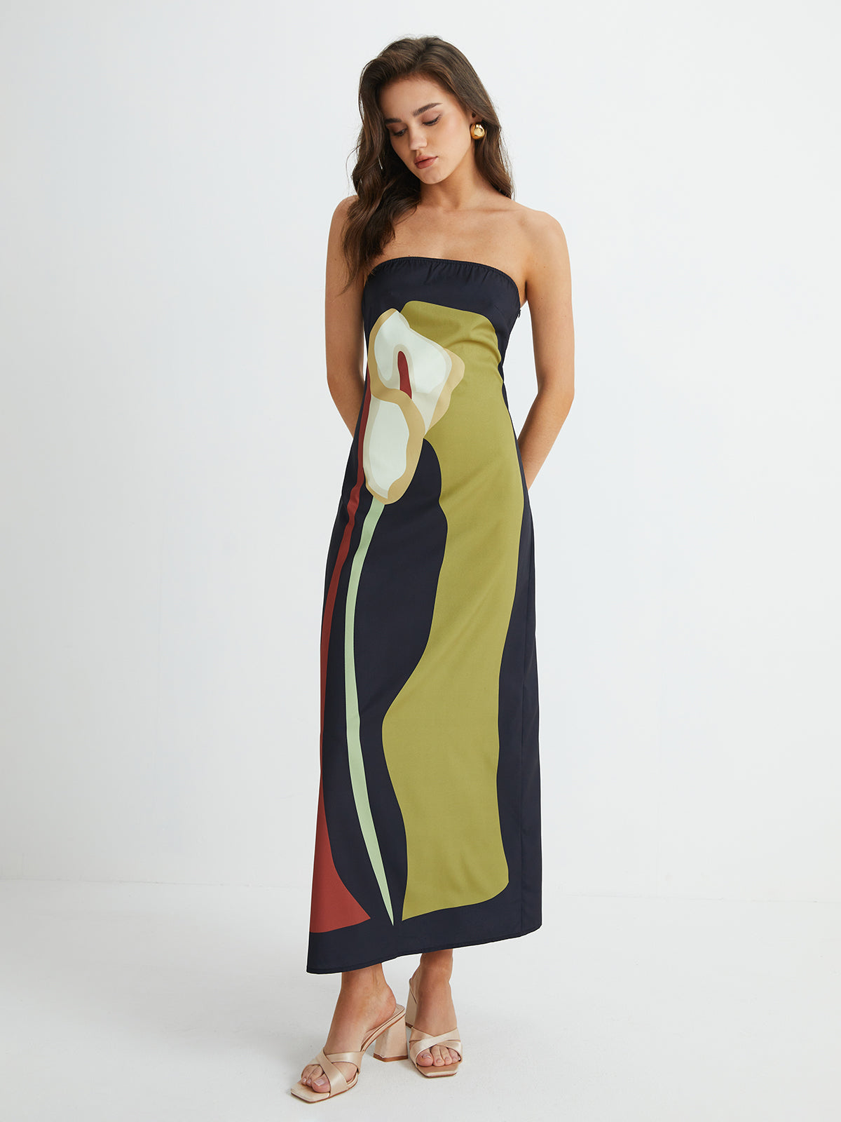 Luna's Strapless Summer Maxi Dress
