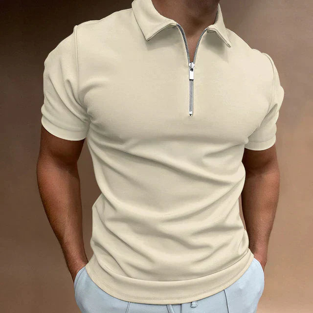 Blake | Men's Casual Zippered Polo Shirt