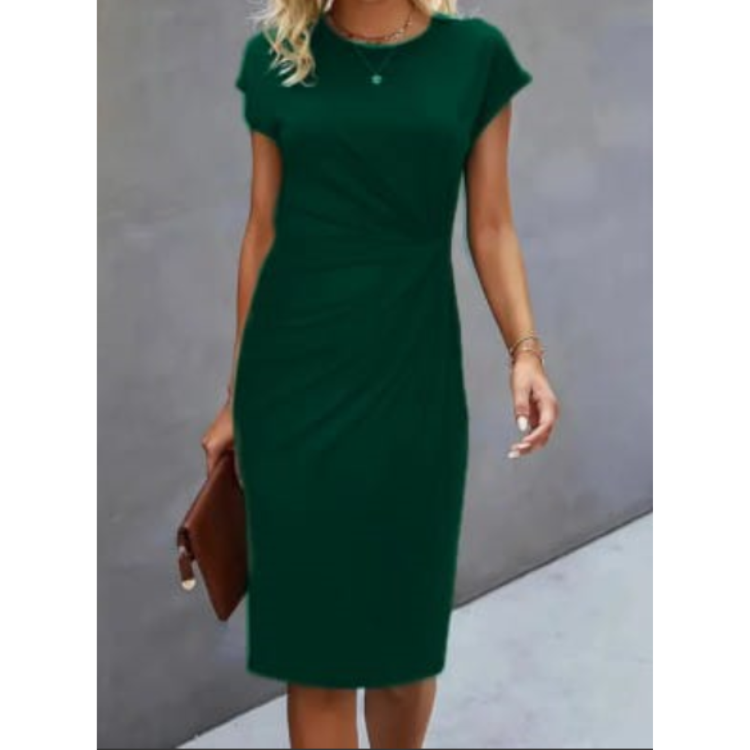 Short-Sleeve Formal Dress for Women | Midi Dress