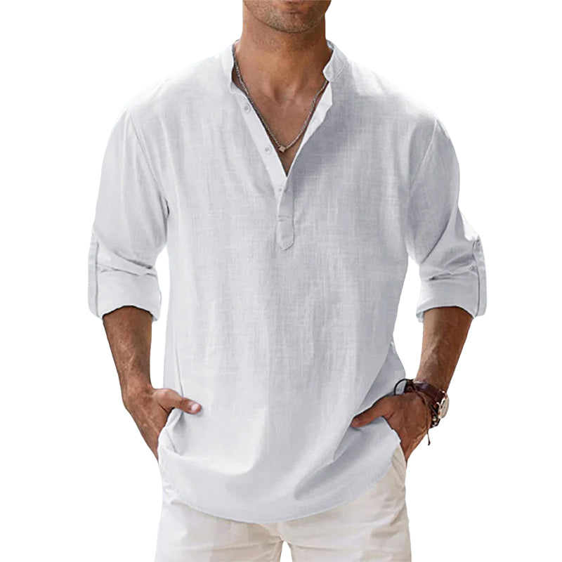 Thomas | Men's Linen Long Sleeve Shirt