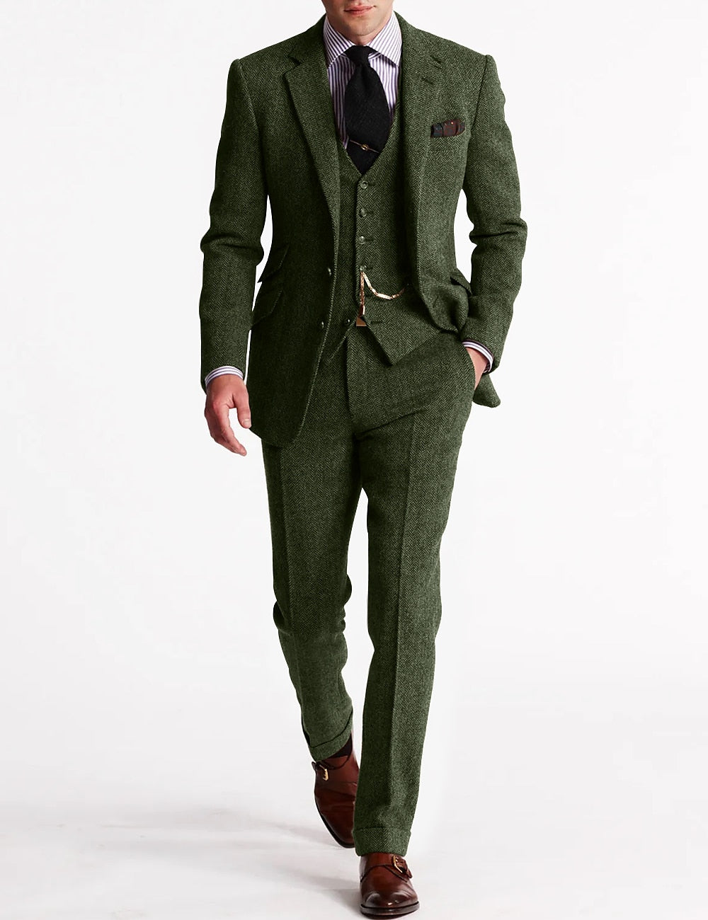 Elias | Tweed 3-Piece Tuxedo Suit