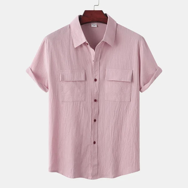 Ryan | Clara Men's Linen Short Sleeve Shirt
