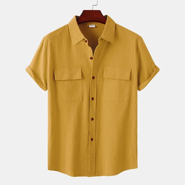 Ryan | Clara Men's Linen Short Sleeve Shirt