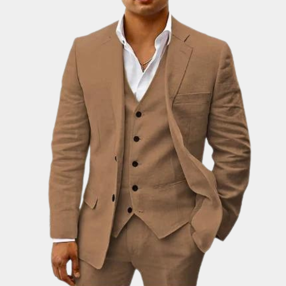 Lachlan | Men's Classic Linen Suit for Weddings