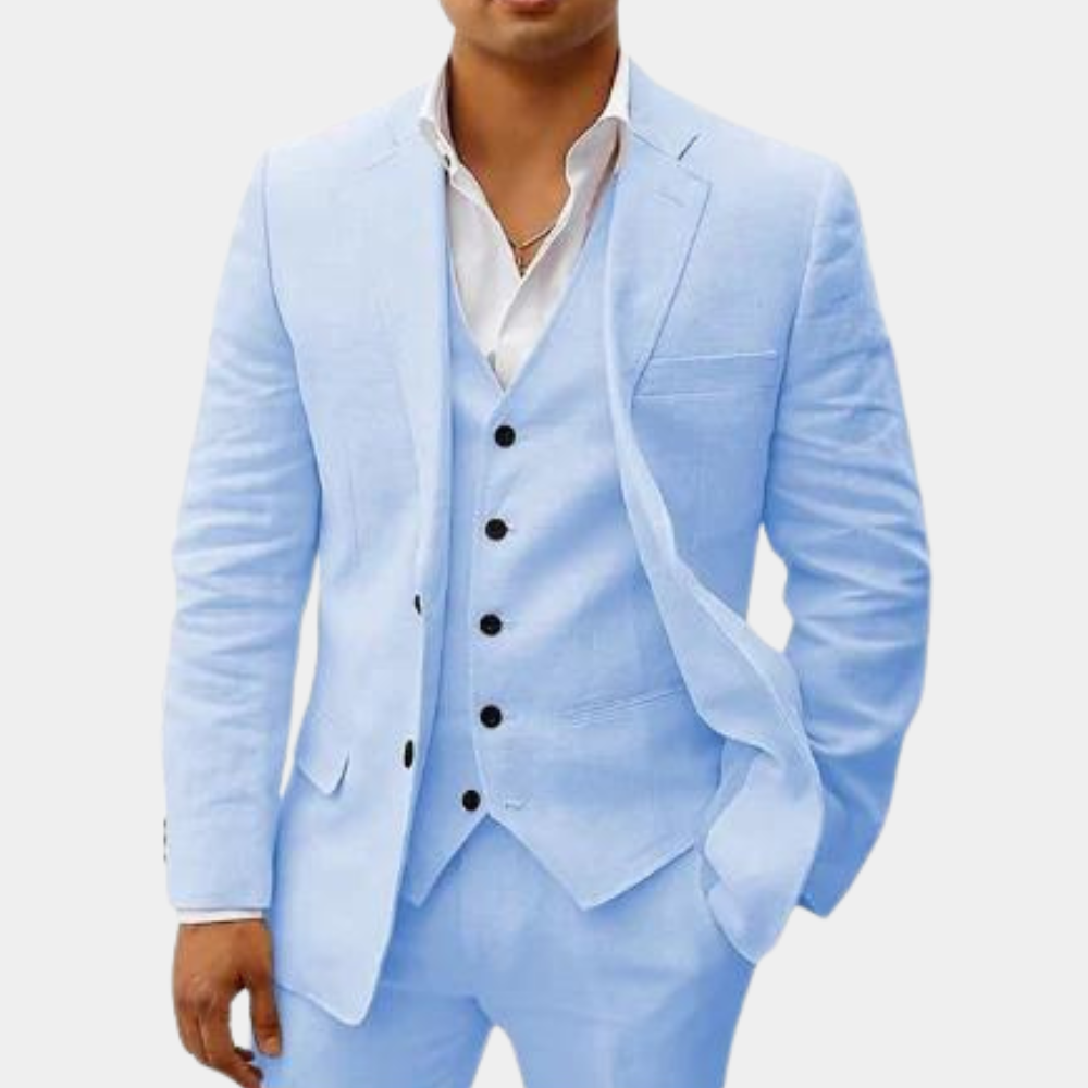 Lachlan | Men's Classic Linen Suit for Weddings