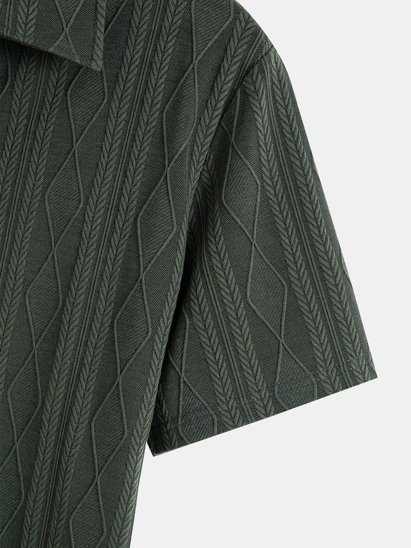 Angus | Men's Geometric Jacquard Polo Shirt