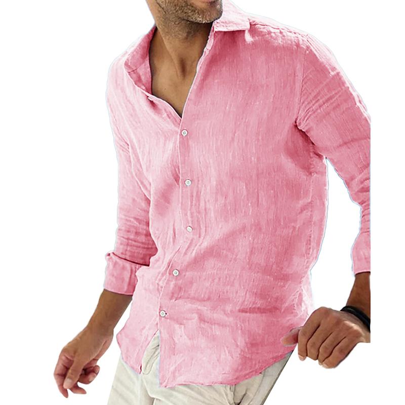 Patrick | Men's Breathable Long Sleeve Linen Casual Shirt