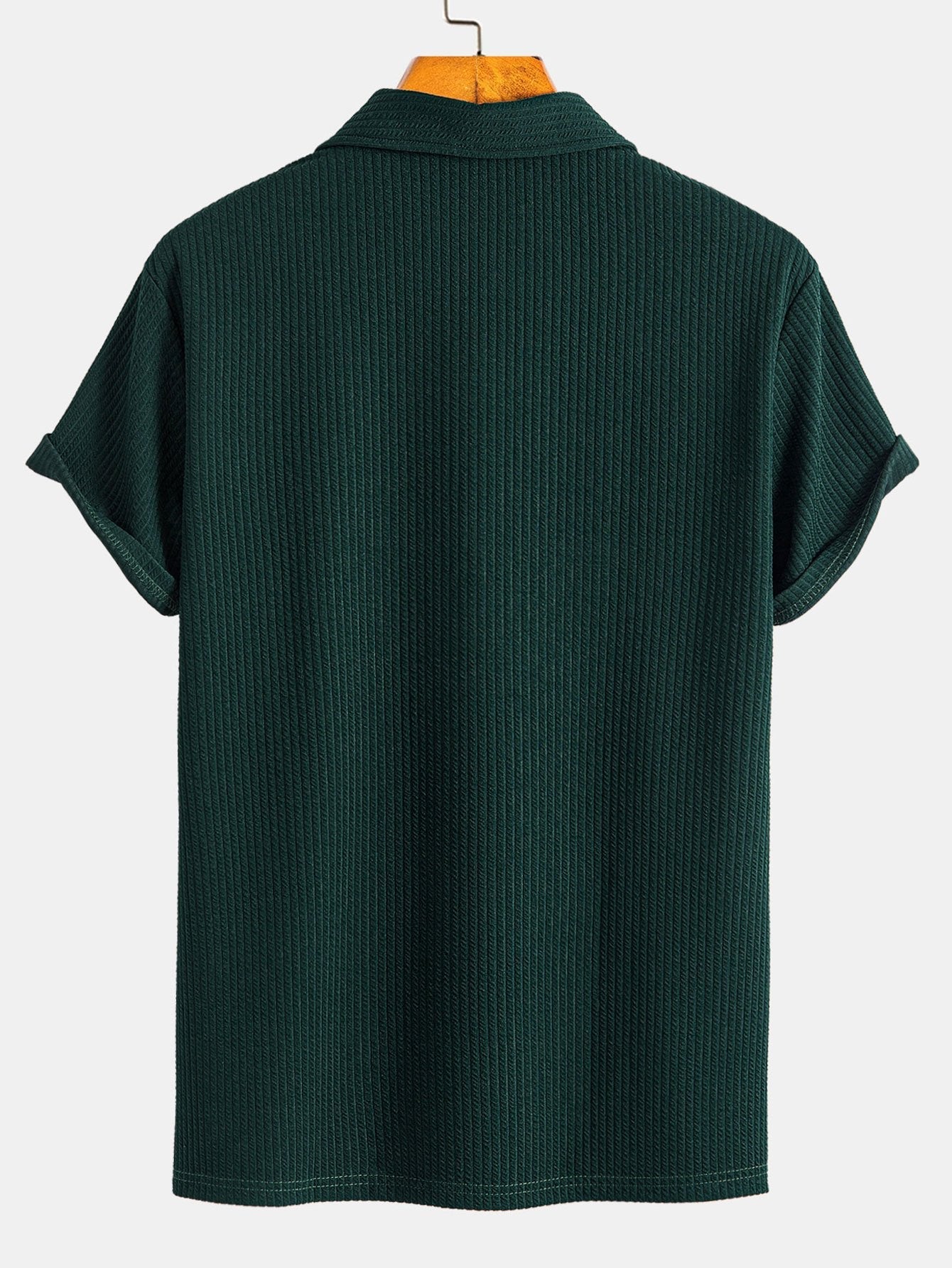 Callum | Men's Muscle Fit Ribbed Polo Shirt