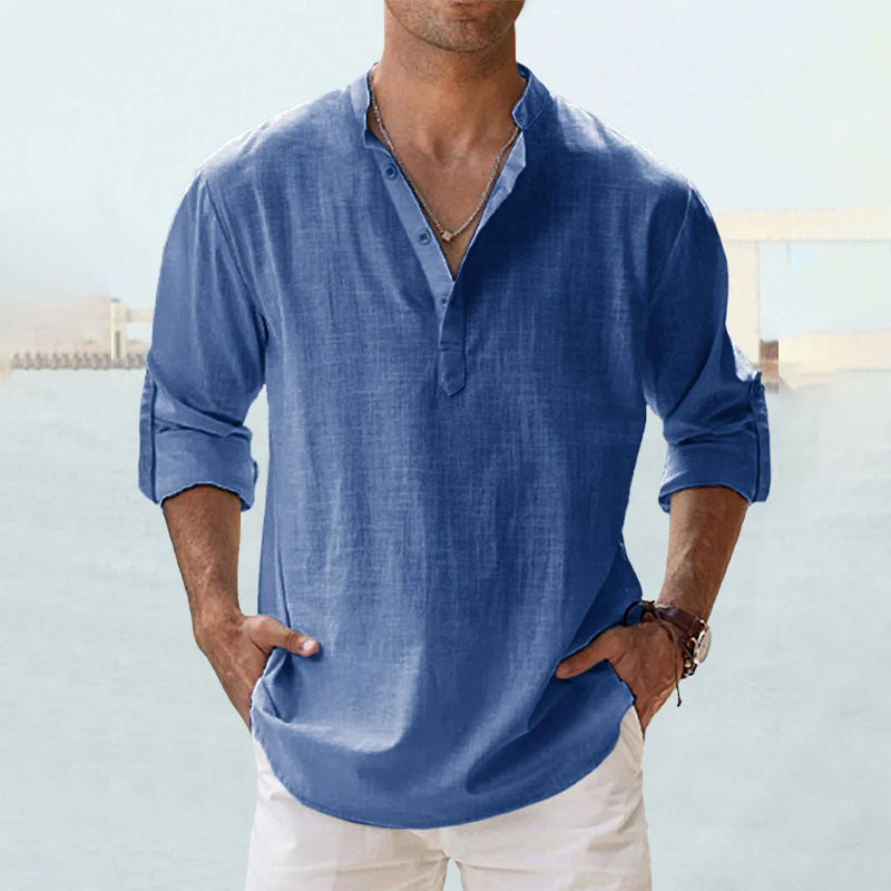 Thomas | Men's Linen Long Sleeve Shirt
