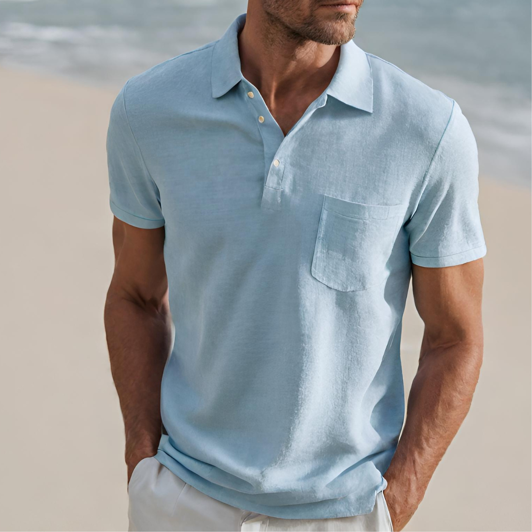 Hugo | Men's Luxury Linen Polo Shirt