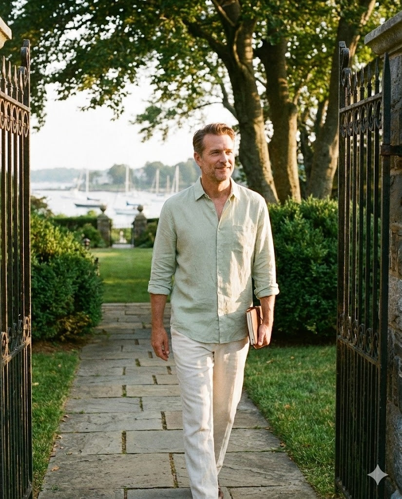 HARBOUR POINT – 100% Linen Shirt