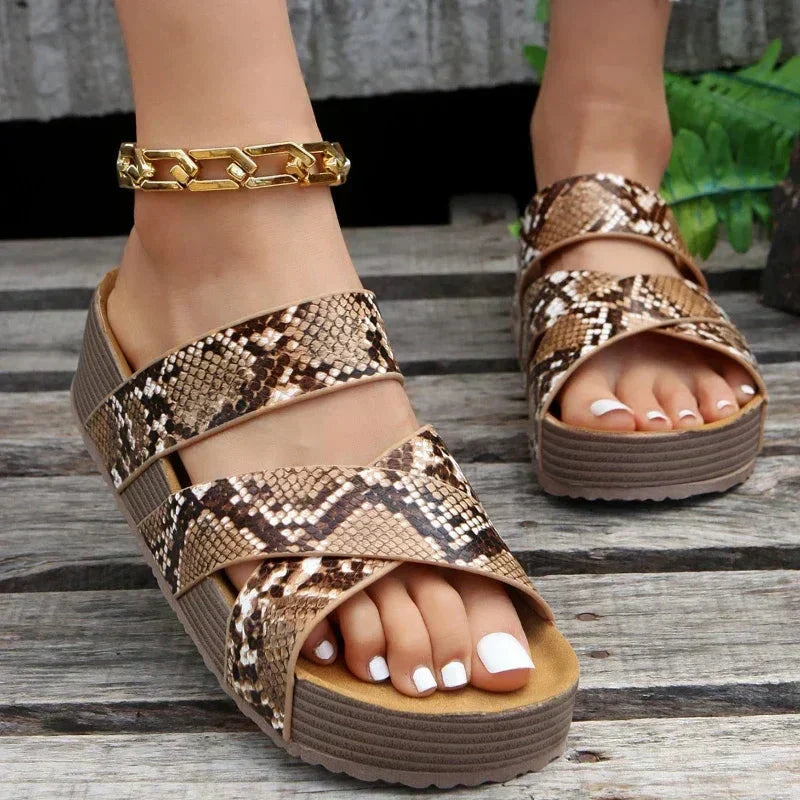 Ida | Chic Stylish Print Sandals