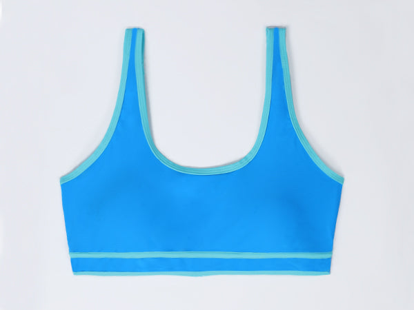 Bikini Sets Sporty Swimsuit Color Block Cheeky High Cut