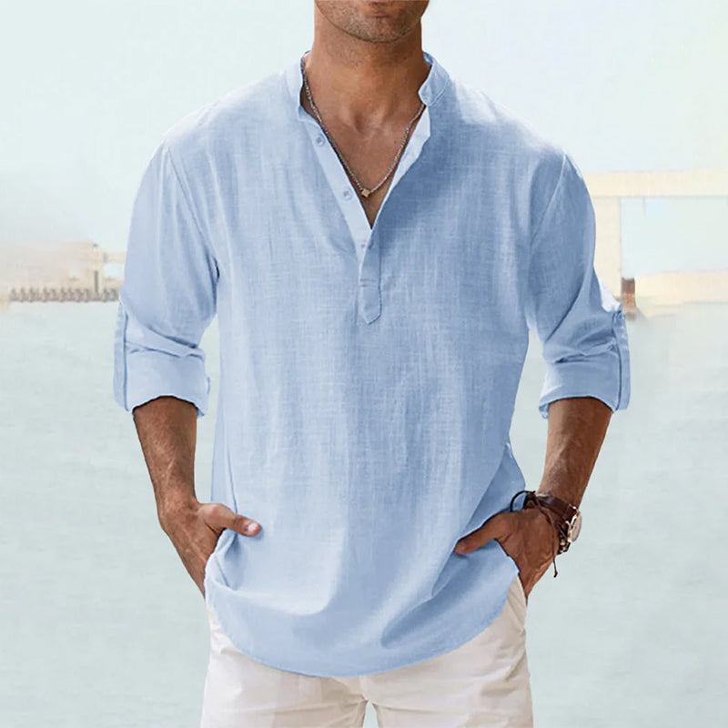 Thomas | Men's Linen Long Sleeve Shirt