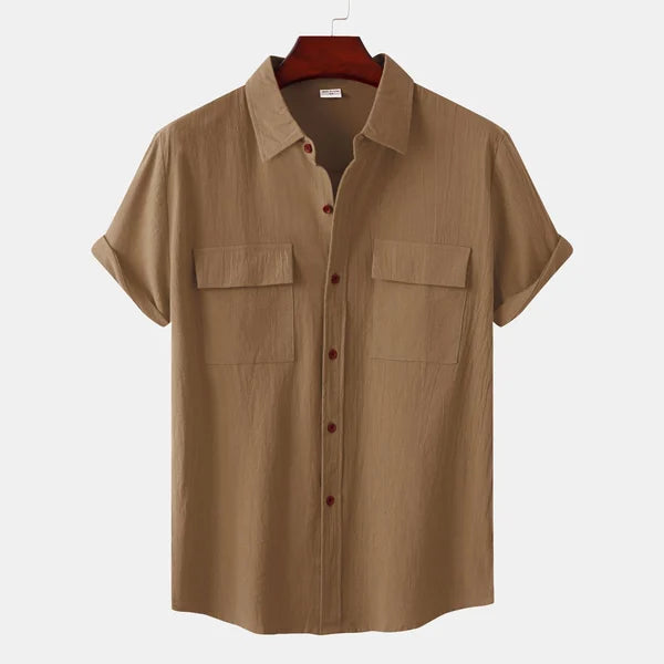 Ryan | Clara Men's Linen Short Sleeve Shirt